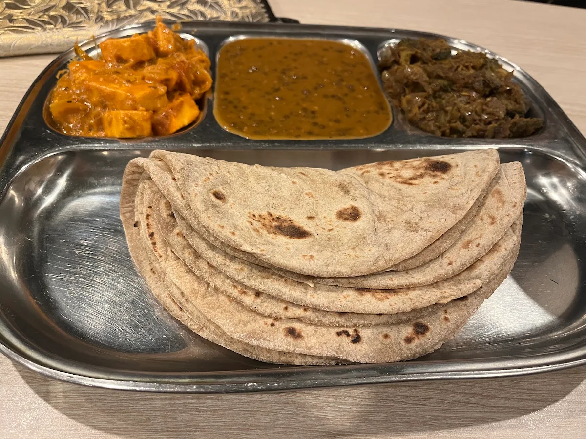 Vegetarian Thali, Shaan-A-Punjab Haveli and Sweet Shop