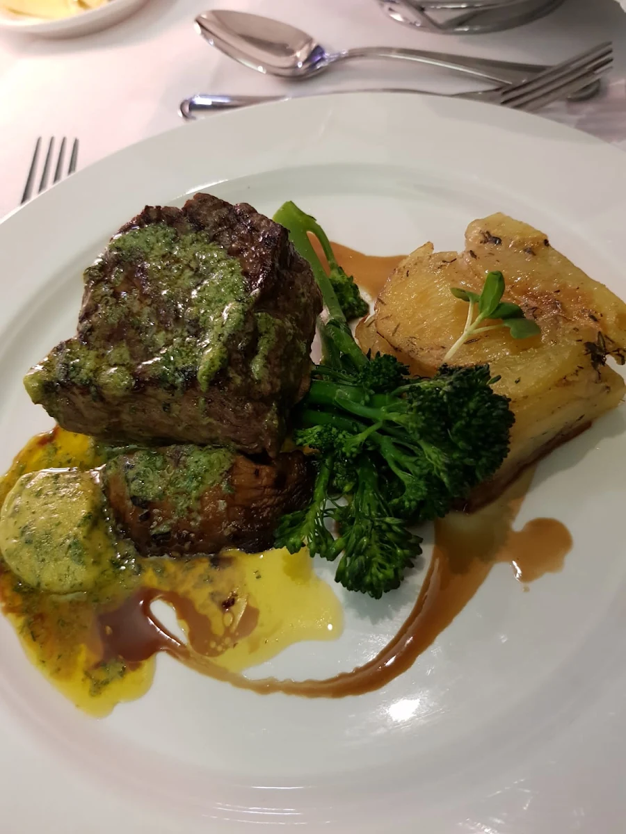 Cooked Steak, The Ambassador Training Restaurant