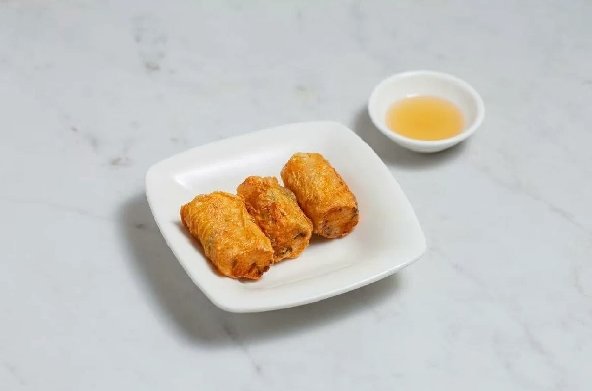 Fried Tofu Skin Shrimp Roll 3pcs