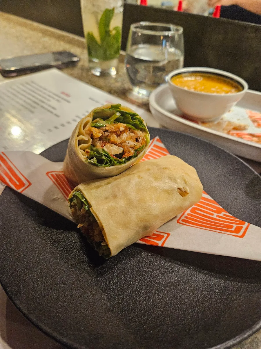Soft Shell Crab Pancakes, Lucy Liu Kitchen and Bar