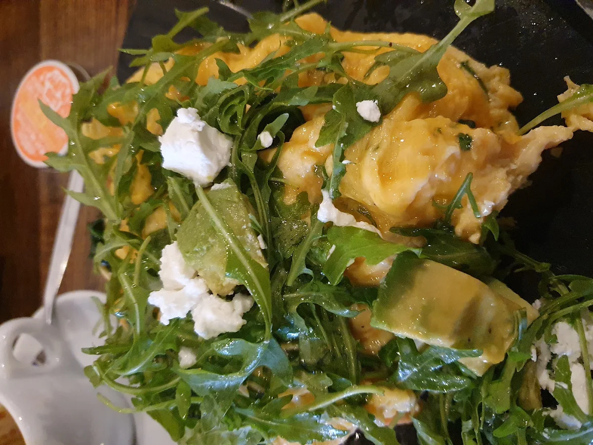 Salmon Scrambled Eggs, Cafe Lugano