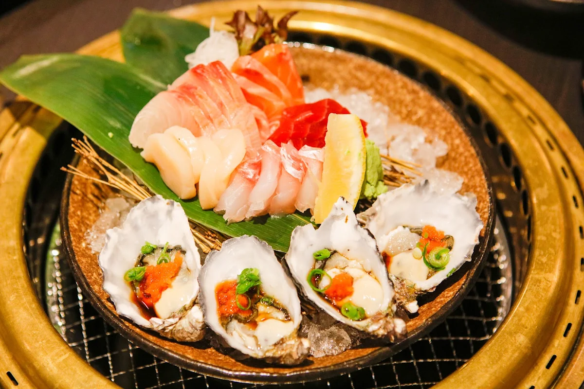 Shellfish Sashimi, Kobe Wagyu Yakiniku