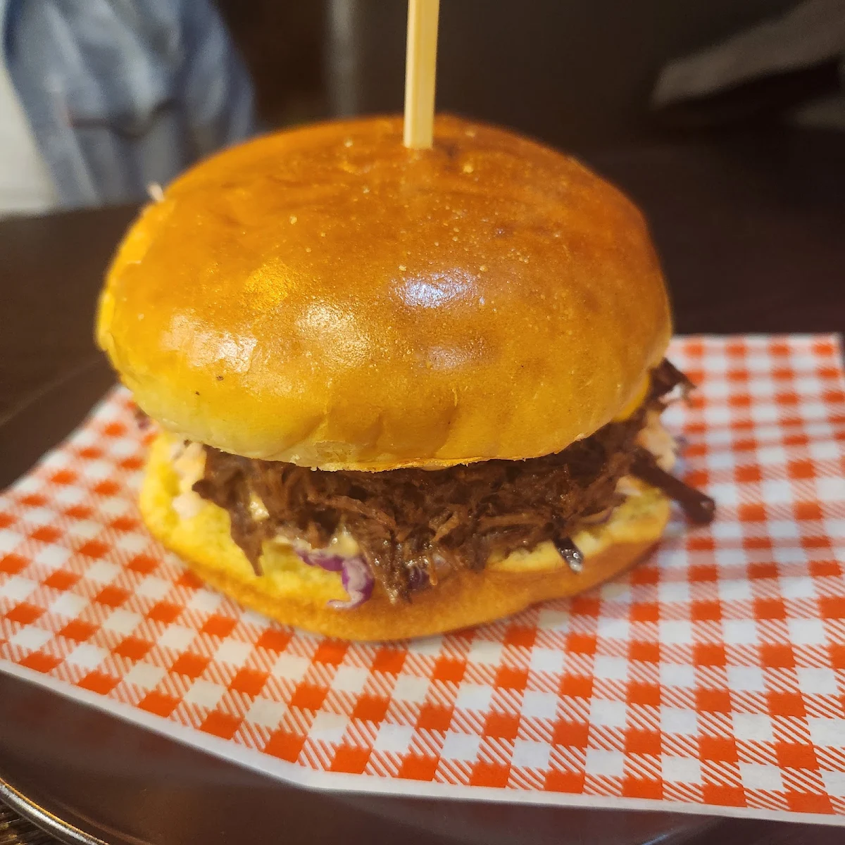 Pulled Beef Burger, Cheeseville