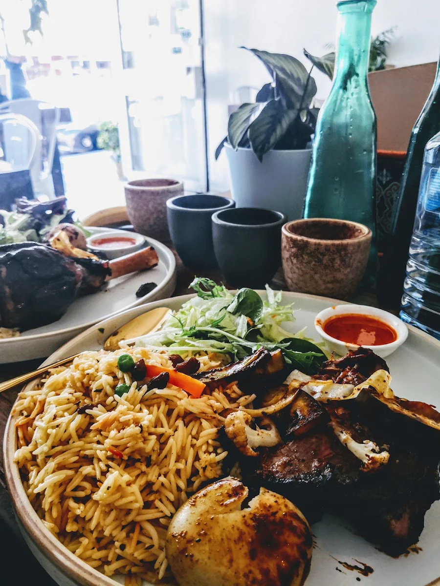 Rice with Lamb Chops