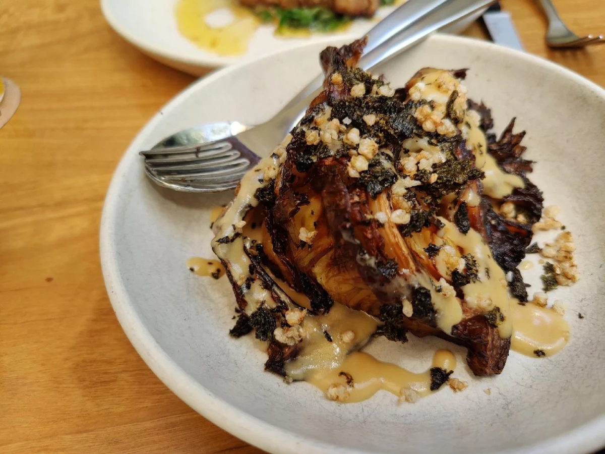 Burnt Cabbage Side, Yarri Restaurant + Bar