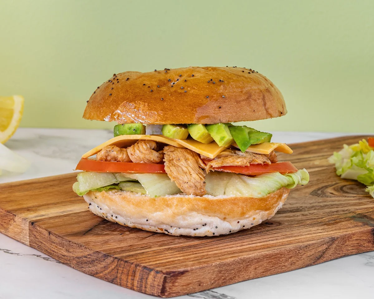 Chicken Avo Bagel
