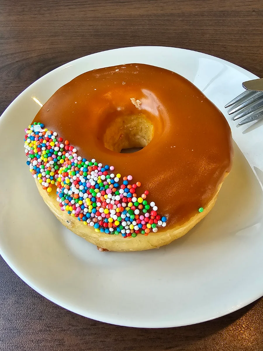 Donut with Caramel Icing