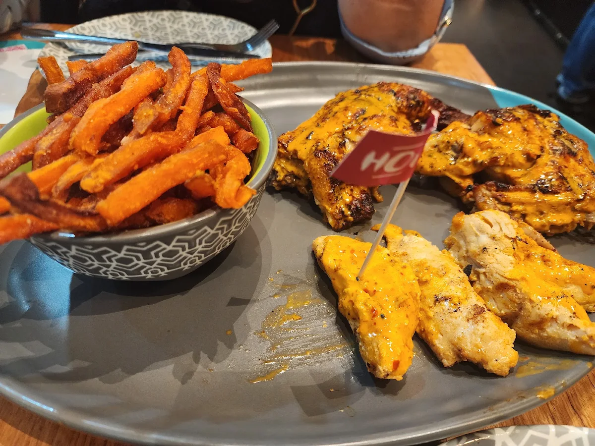 Chicken Meal for Two with Sweet Potato Fries