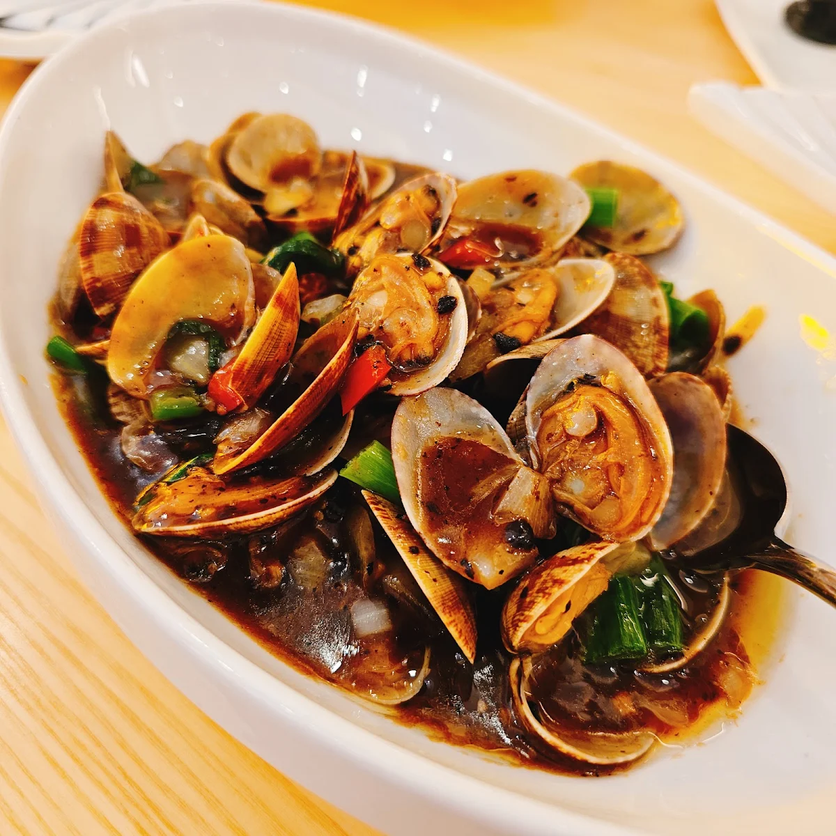 Pipis in Black Bean Sauce