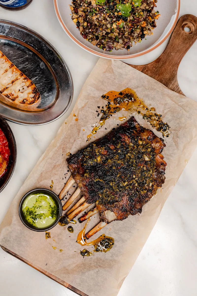 Charred Lamb Ribs Honey Greek Style Chimichurri