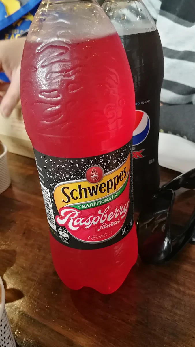 Schweppes Traditional Raspberry 600ml, Grill'd Burgers - Claremont Quarter
