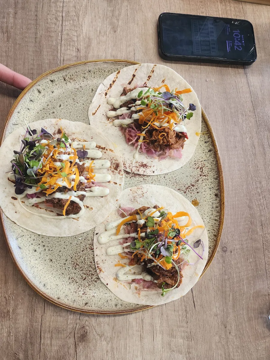 Pulled Lamb Tacos, Wolf Cafe & Eatery