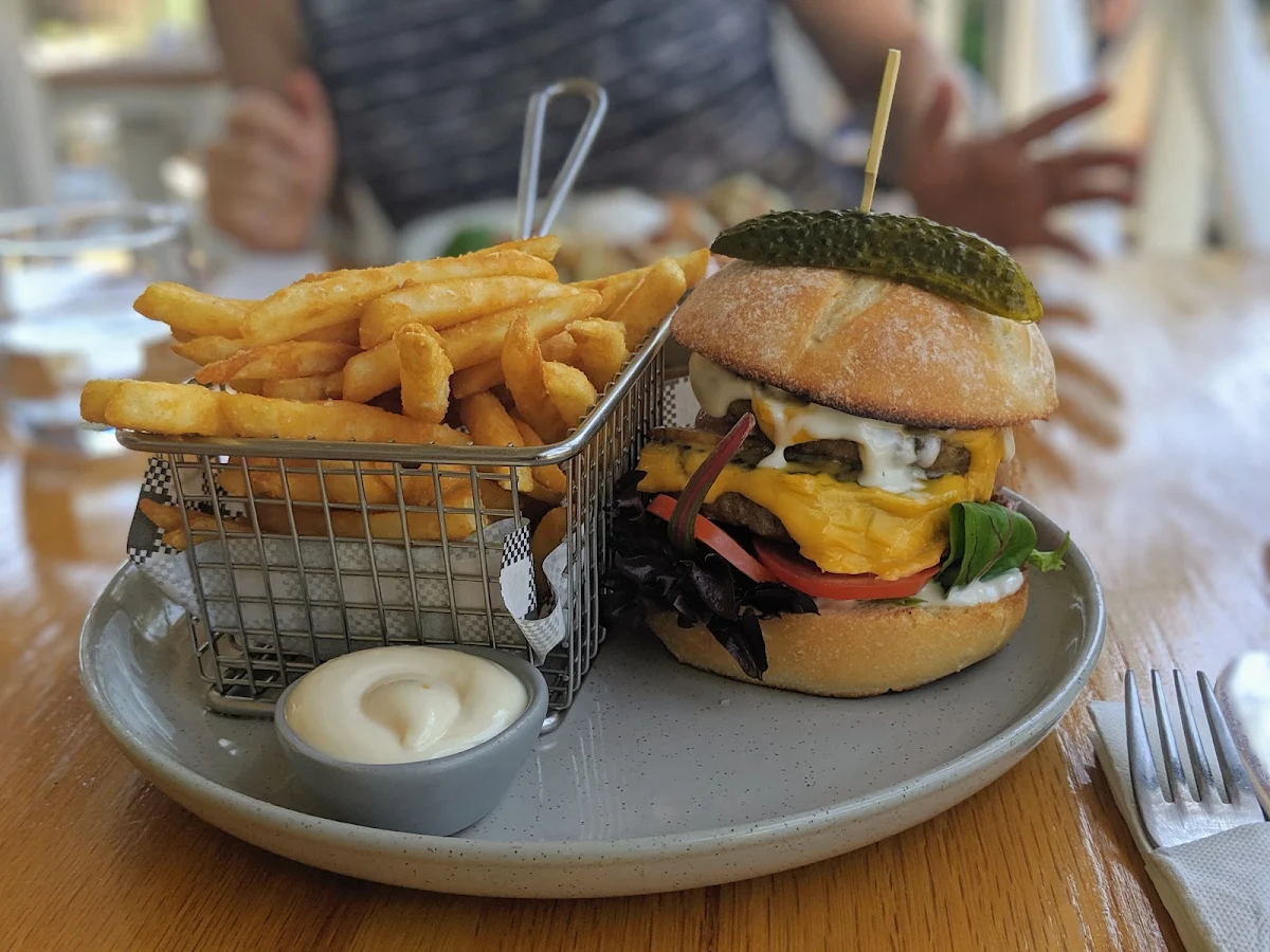 Angus Beef Burger and Fries