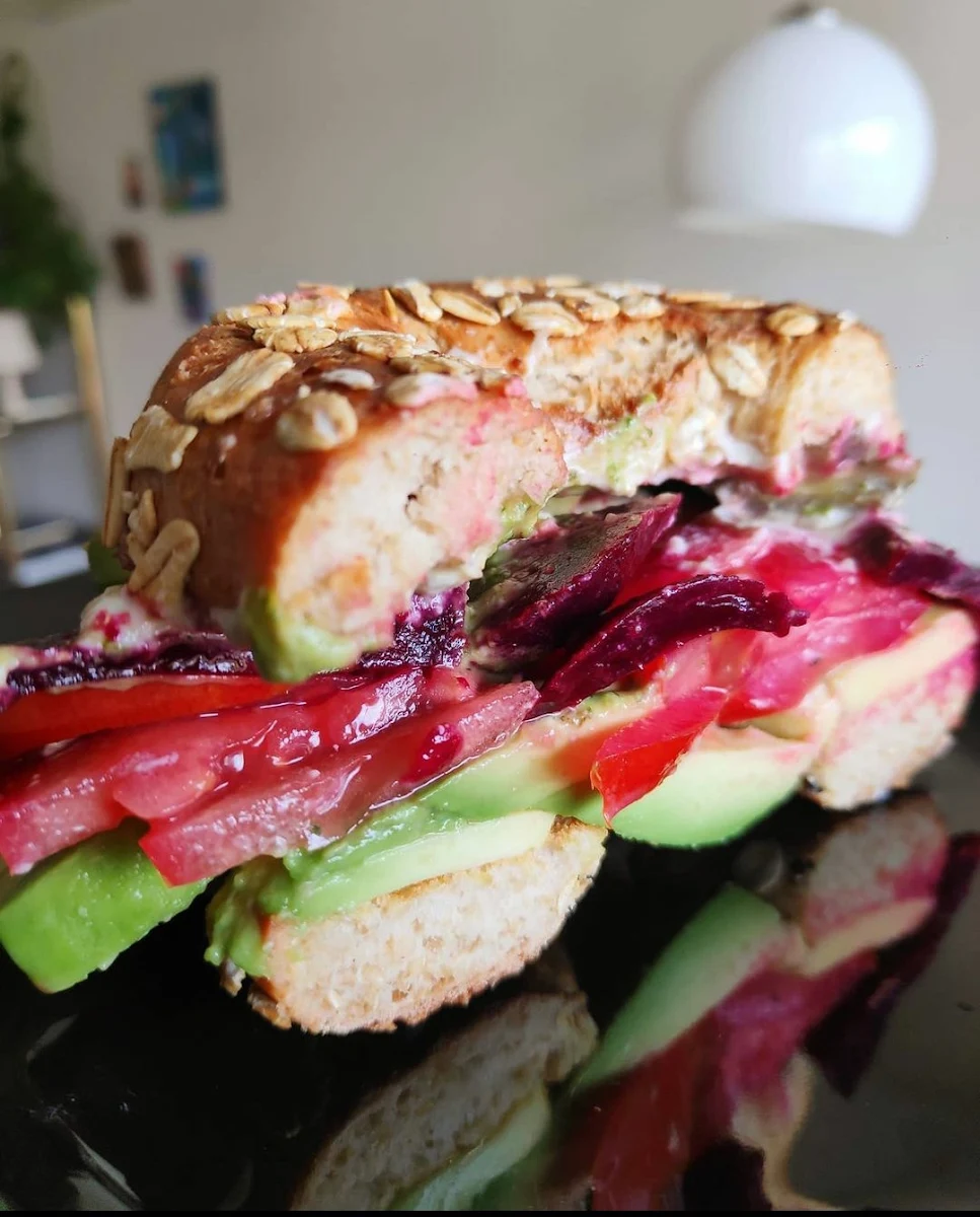 Home Made Ingredients on a Mile End Bagel