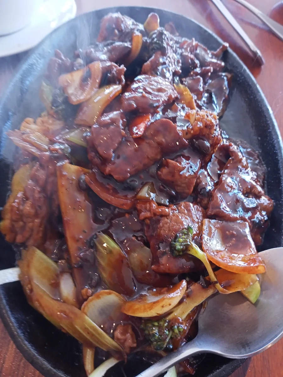 Sizzling Beef in Black Bean Sauce