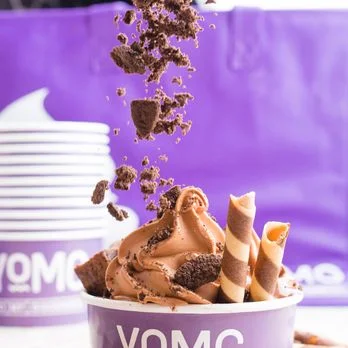 Choc Hazelnut with Peanuts Frozen Yogurt