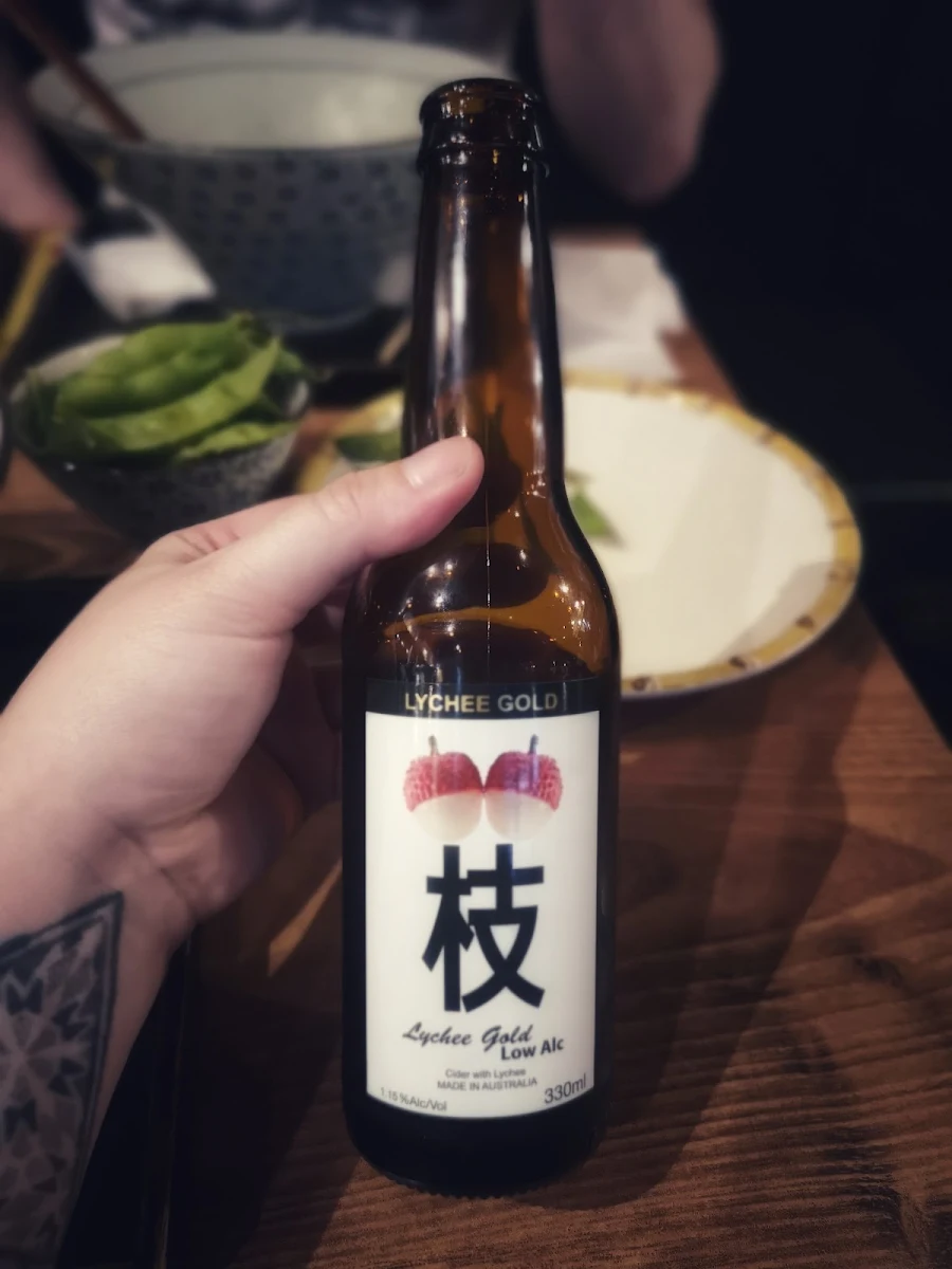 Lychee Cider, Shujinko Ramen Russell