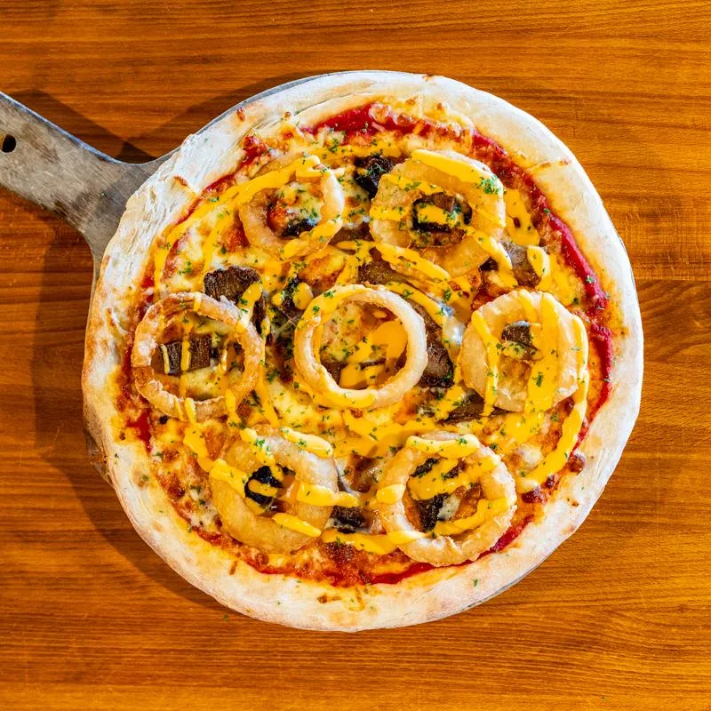 Chicken Bacon & Prawn Pizza