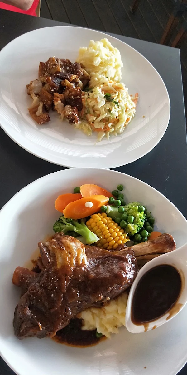 Lamb Shank and Pork Belly