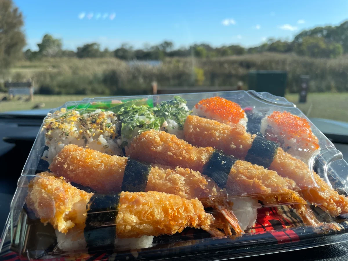 Prawn, Hi Sushi & Hi Dumplings
