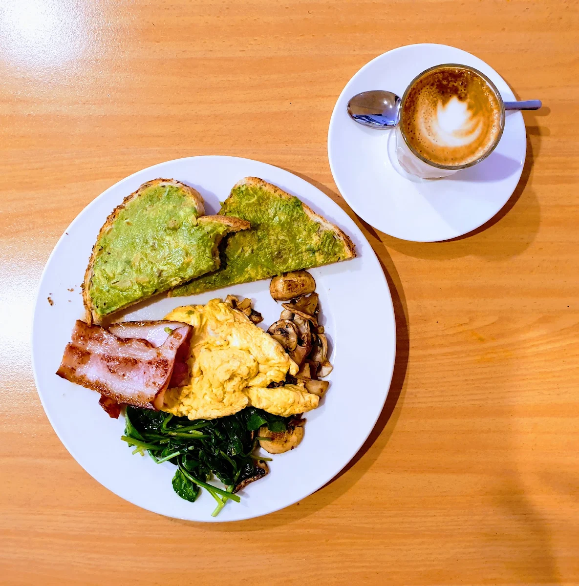 Light Breakfast Plate with Coffee