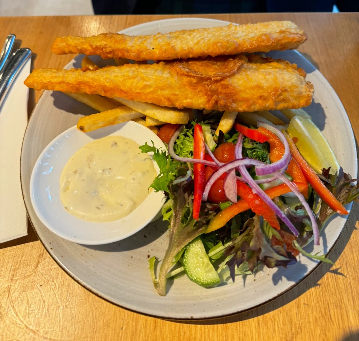 Fish and Chips, Chambers Coffee @ Parramatta Square