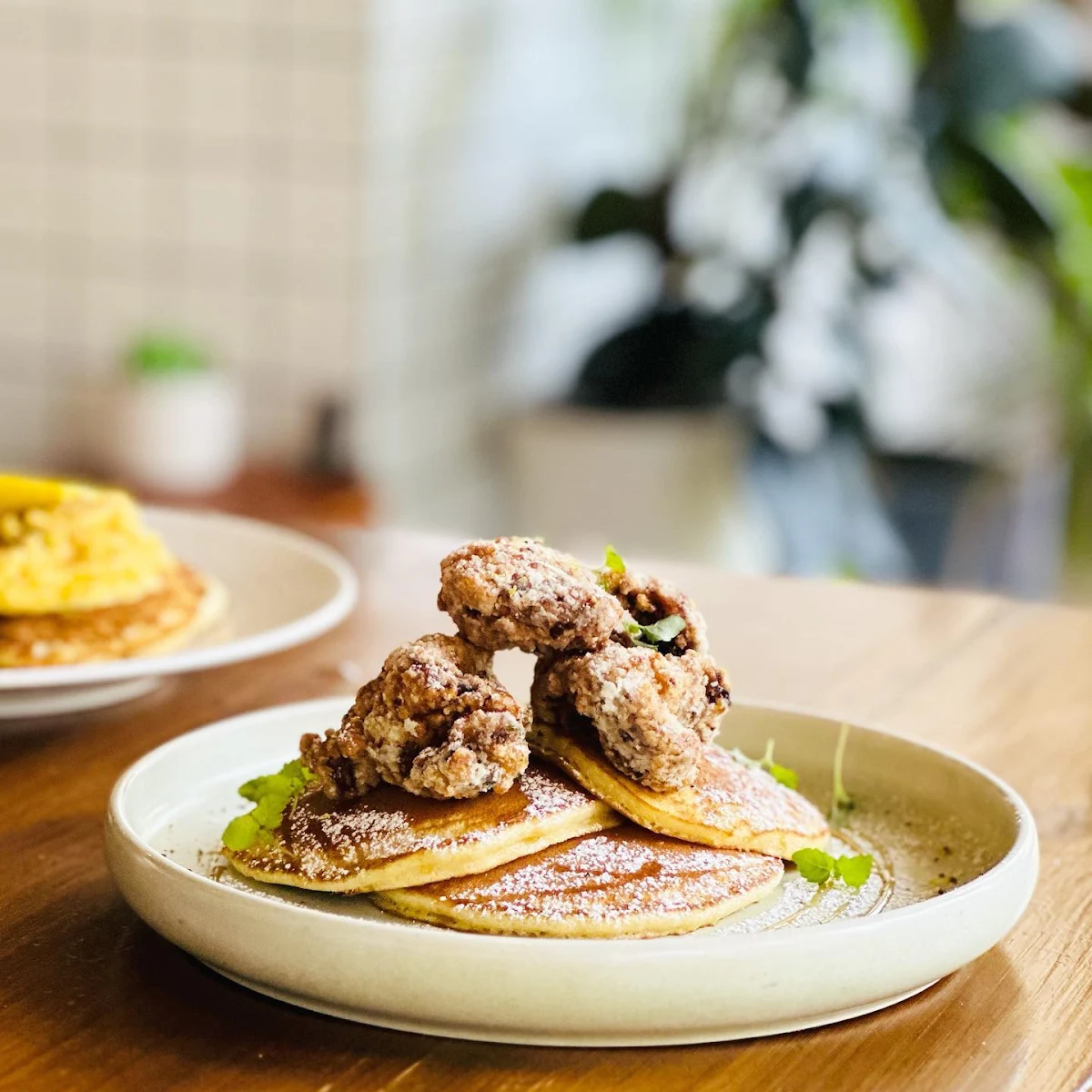 Chicken Pancake Stack, Sens Coffee Co.