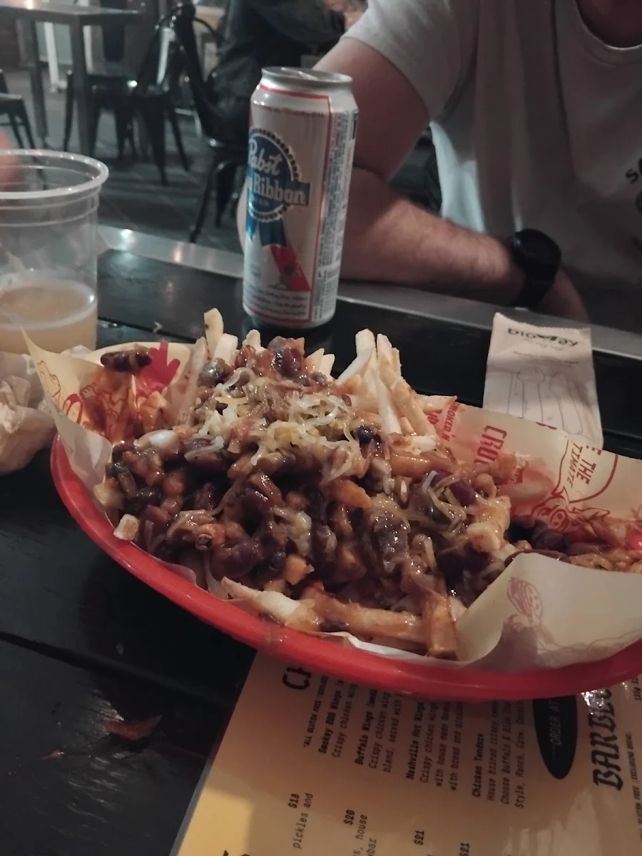Chilli Brisket Loaded Fries with Cheese