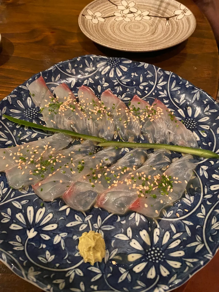 Snapper Sashimi, Sakura Sushi Japanese Restaurant