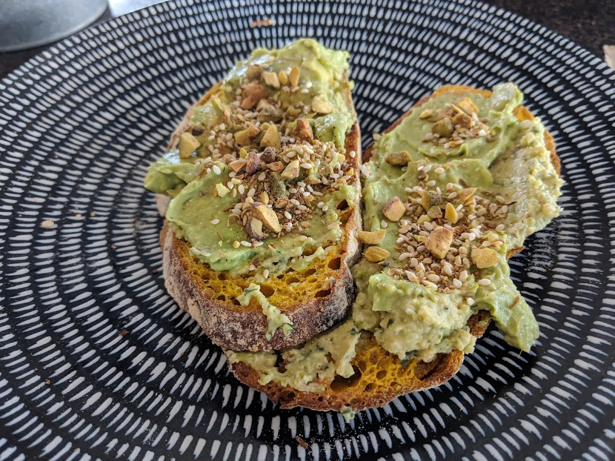 Smashed Avo on Turmeric Toast