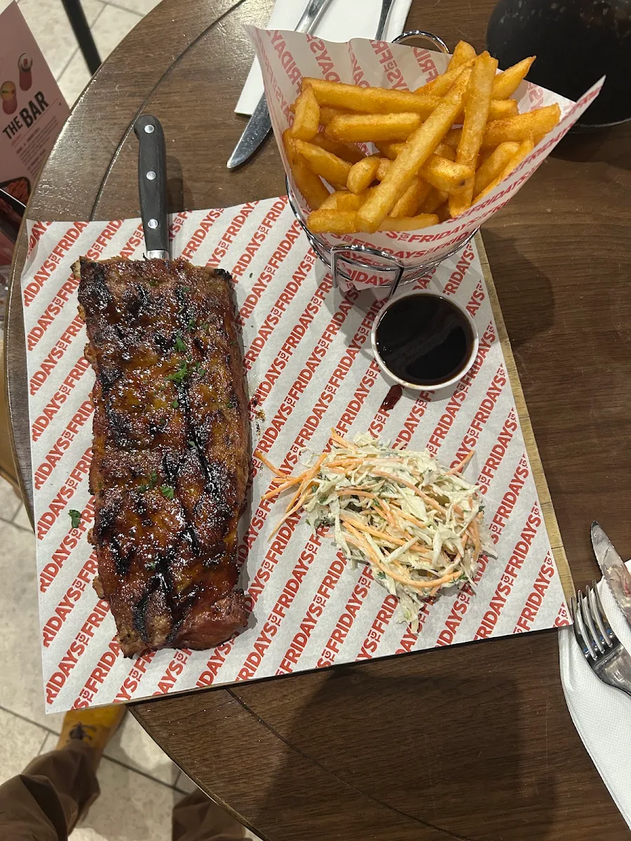 Single Stack Burger Full Rack Pork Ribs, TGI Fridays Southland