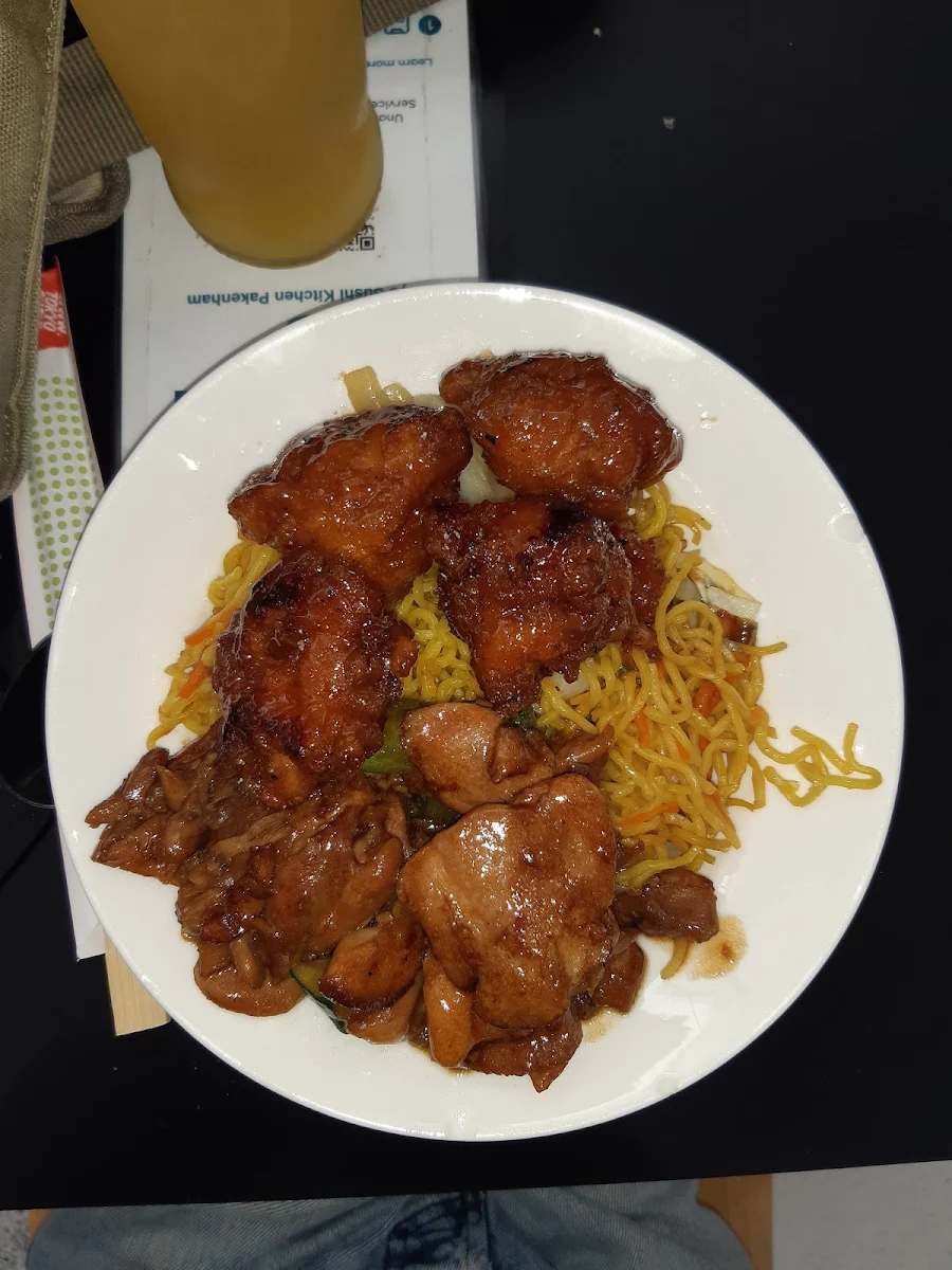 Chicken Teriyaki Noodles and Chicken