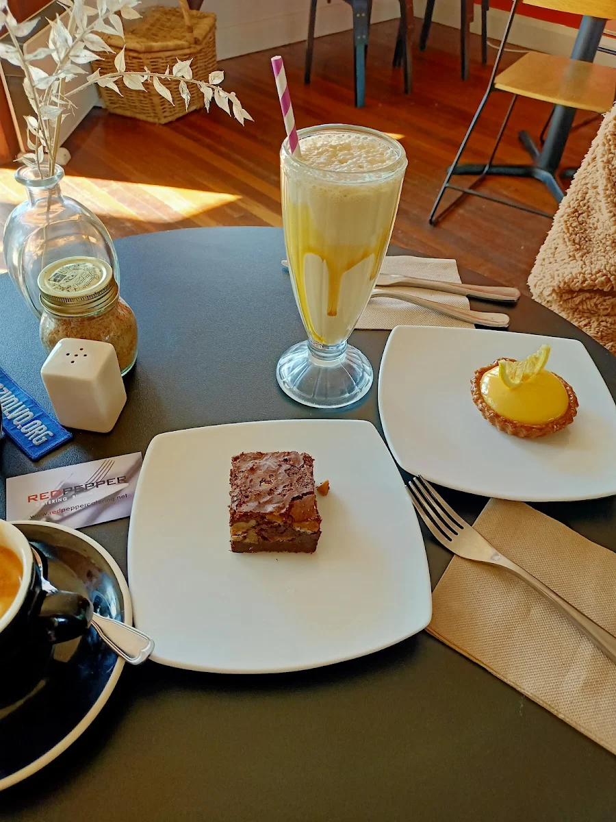 Chocolate Brownie and Lime Lemon Tart