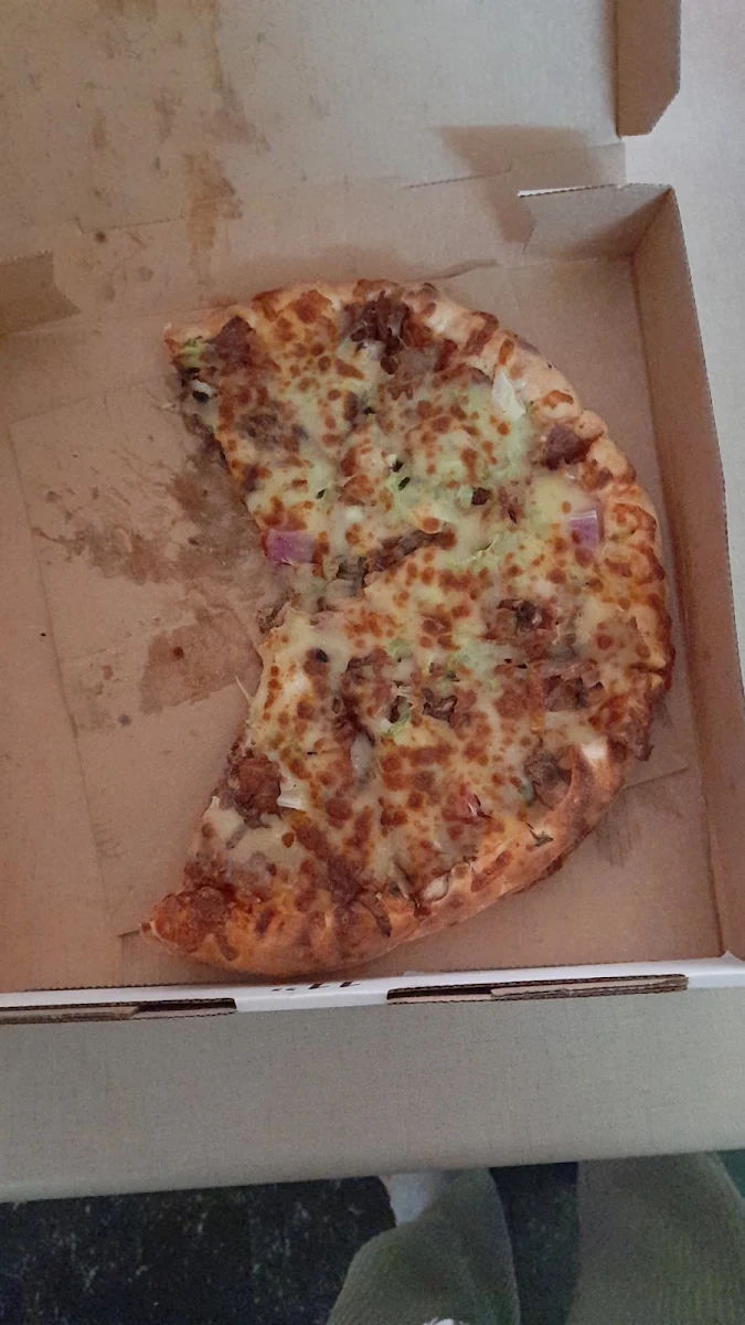 Chicken N Bacon Cheeseburger Pizza