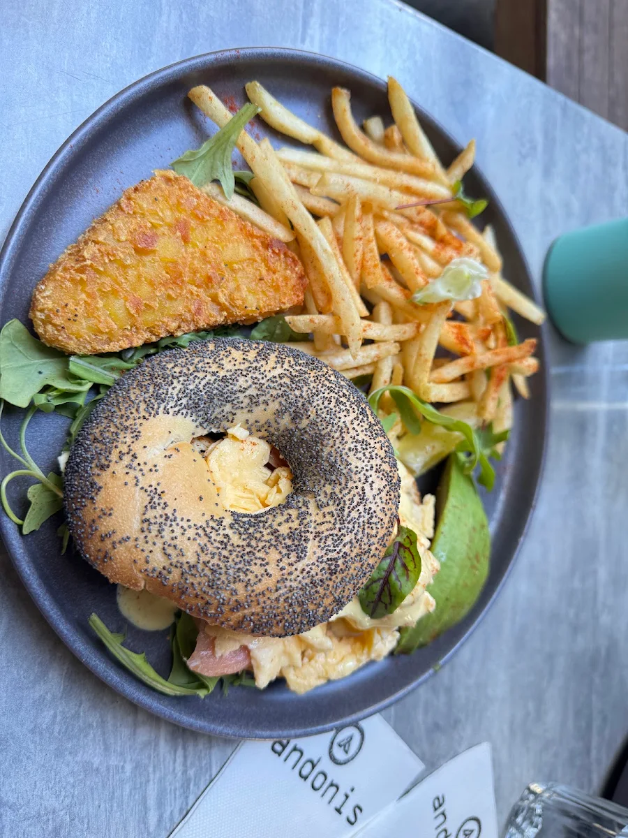 Bagel, Andonis Cafe & Bar, Fortitude Valley