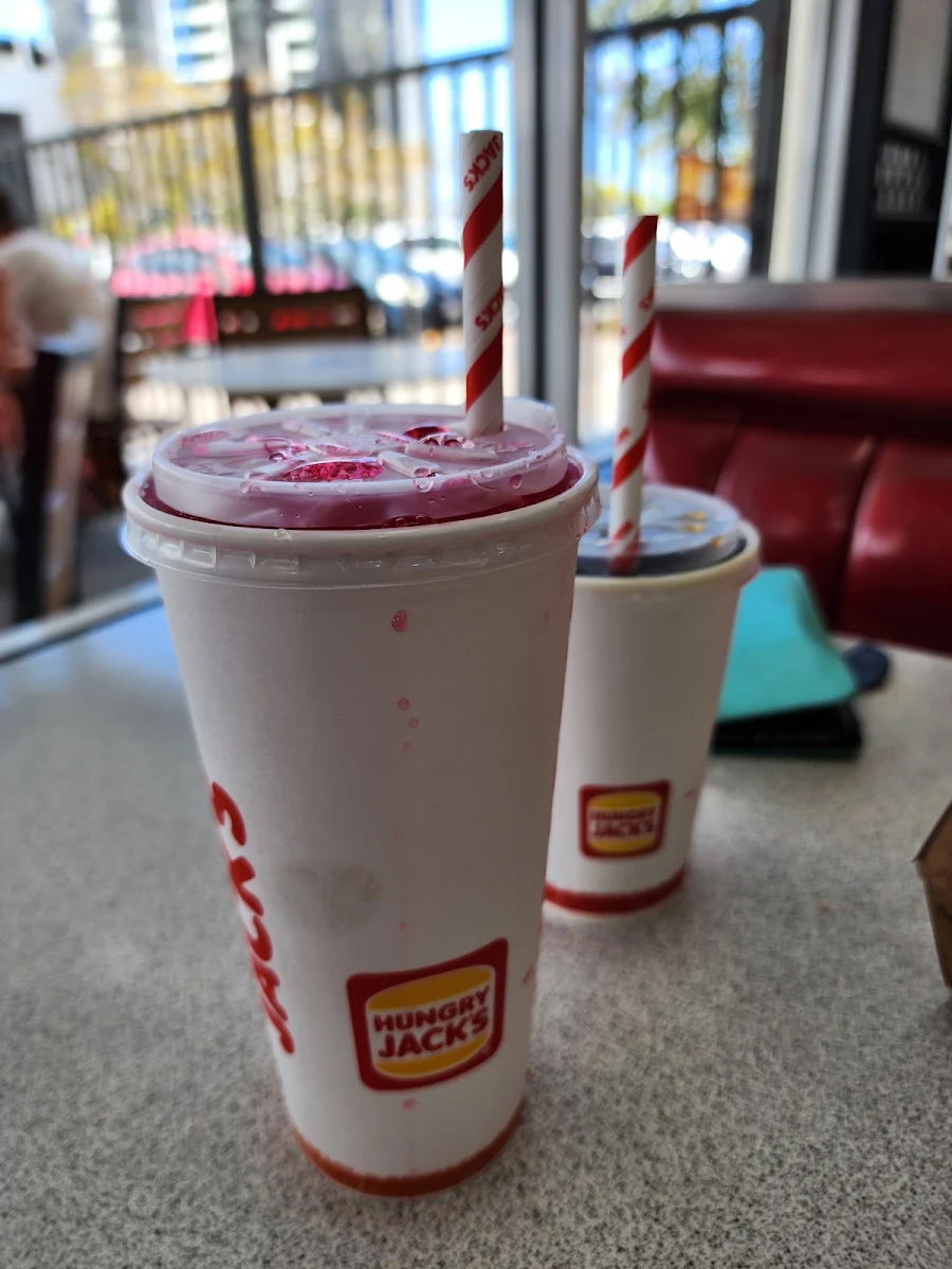 Raspberry Fanta, Hungry Jack's Burgers Mermaid Waters