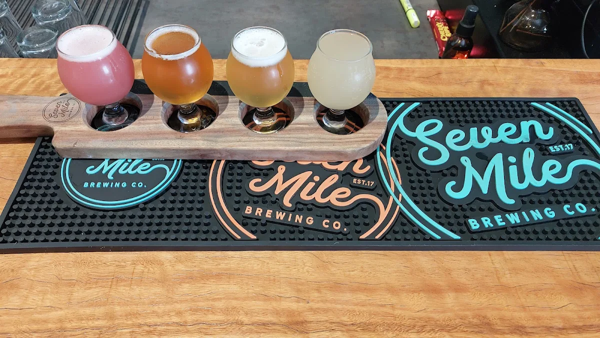 Tasting Paddle, Seven Mile Brewing Co