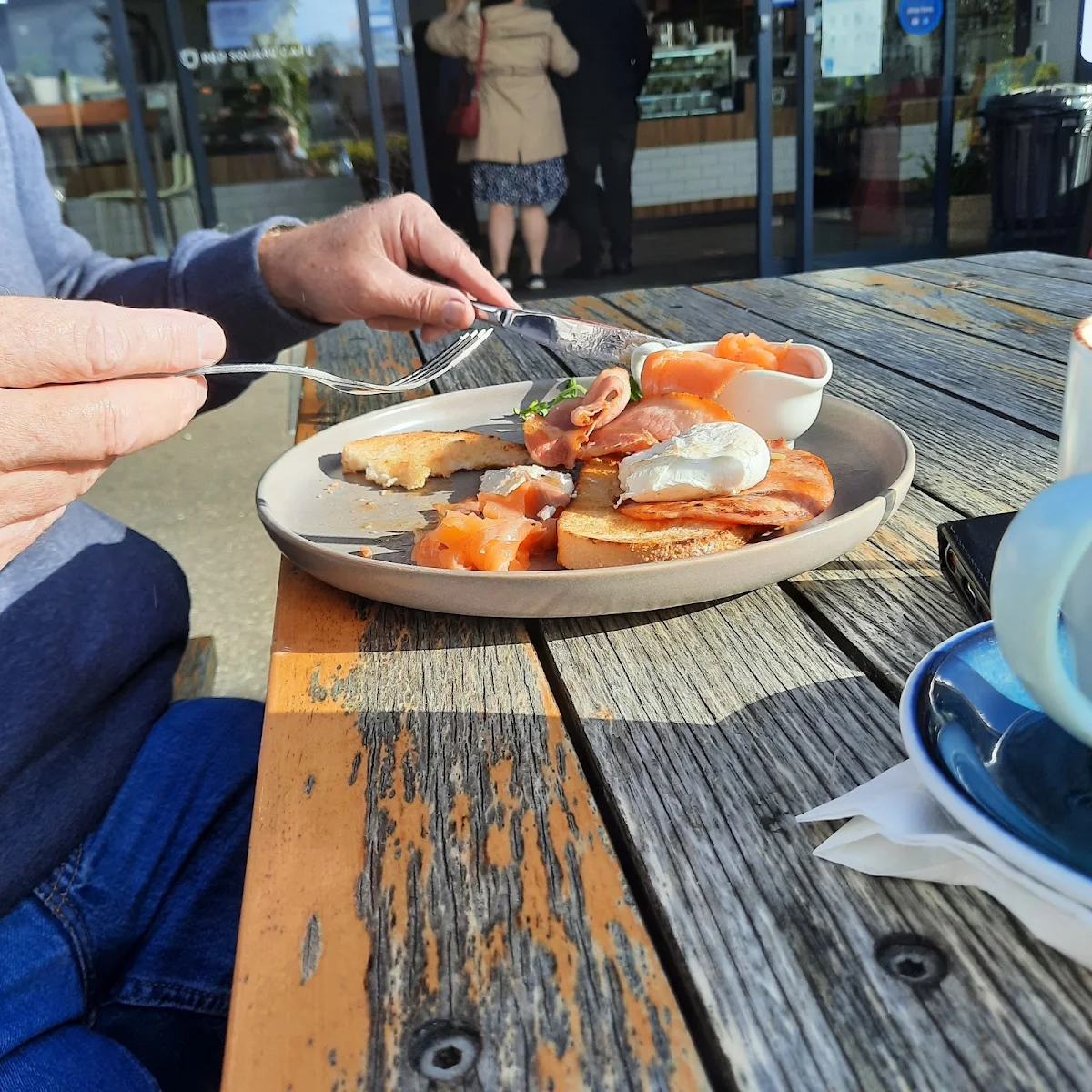 Eggs and Bacon Smoked Salmon
