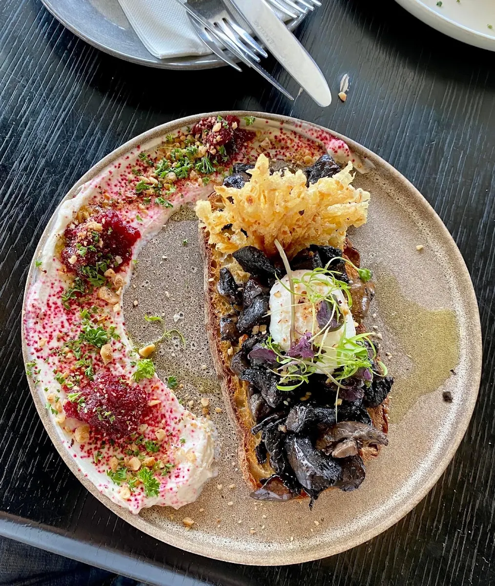 Truffle Scrambled Eggs on Toast