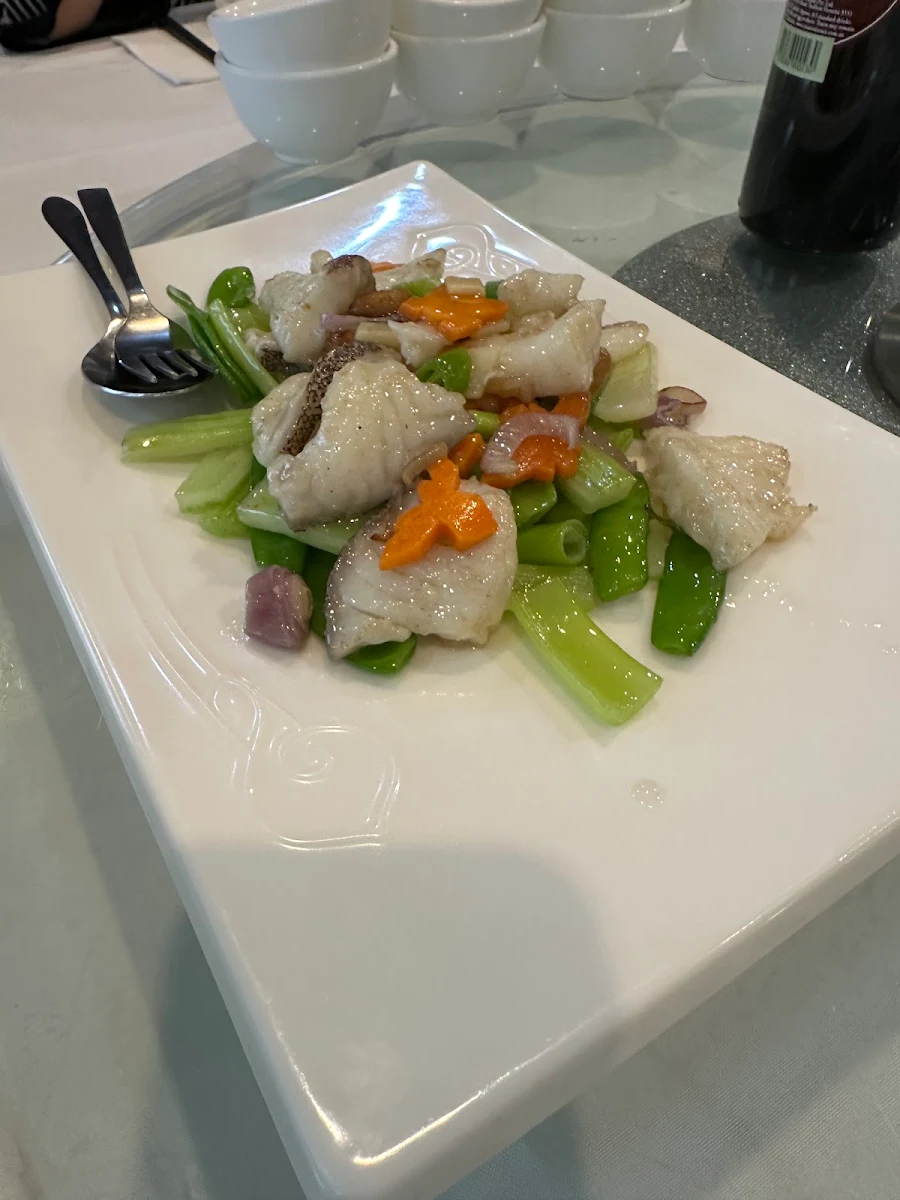 Fish Fillet with Seasonal Vegetables Stir Fry
