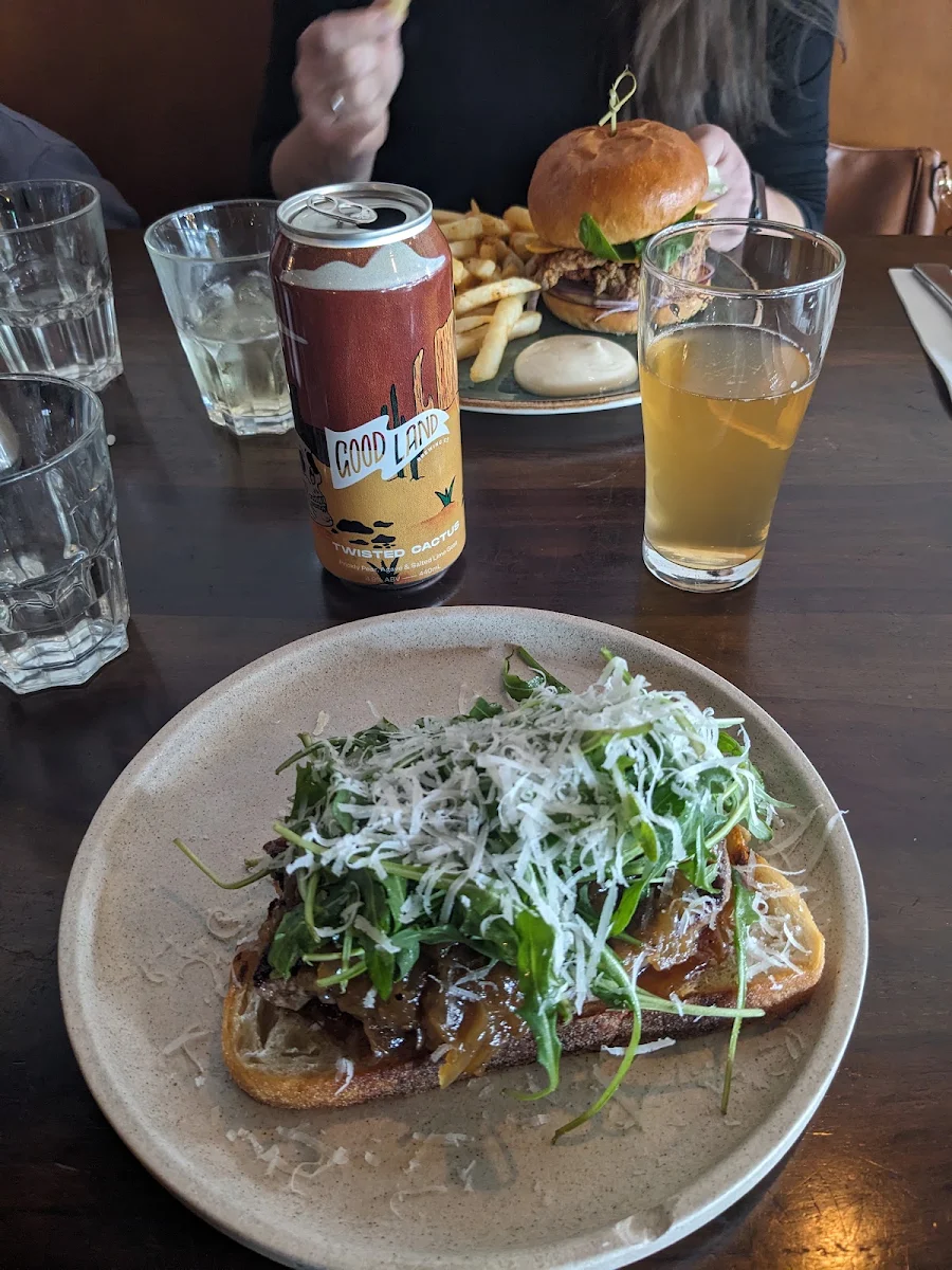Open Steak Sandwich