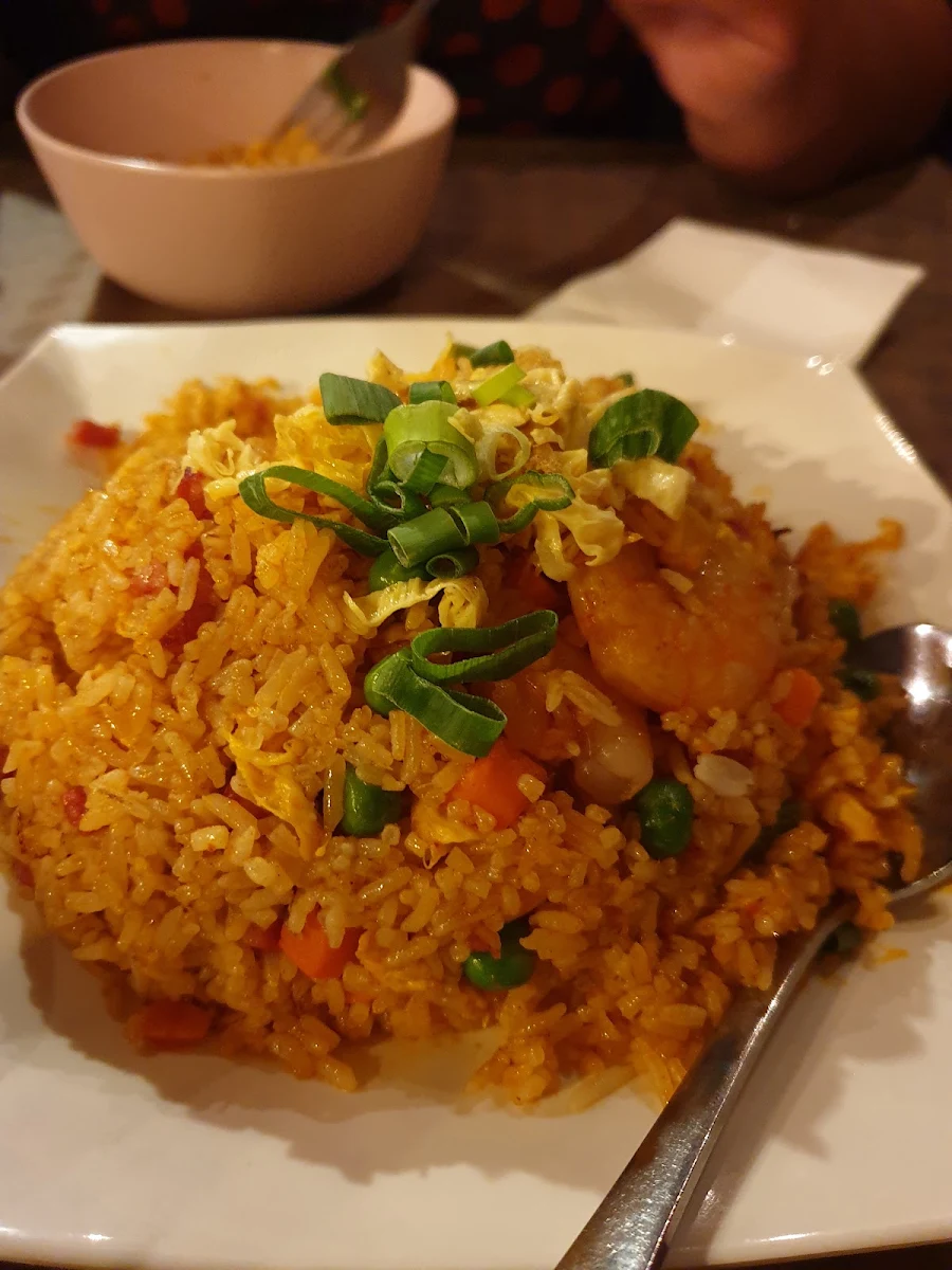 Tom Yum Fried Rice with King Prawn