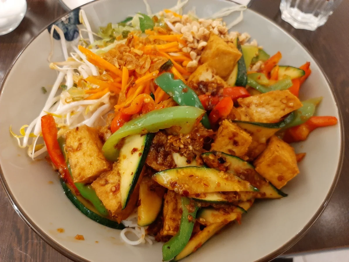 Satay Tofu Noodle Bowls Bún Đậu Hủ Satay