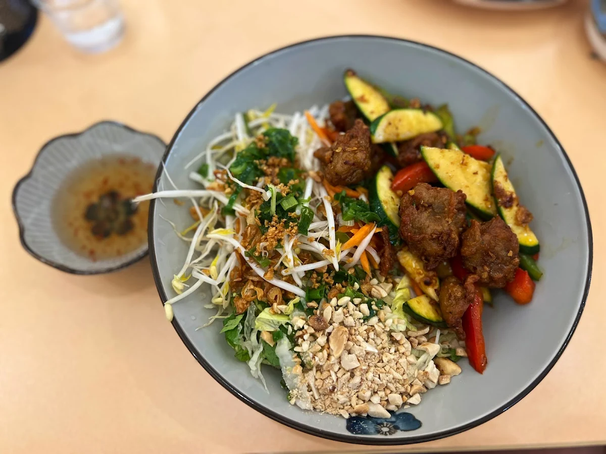 Satay Vegan Chicken Noodles