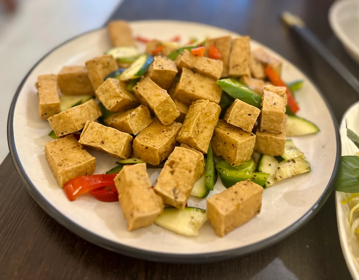 Spicy Satay Tofu Đậu Hũ Xào Sa Tế