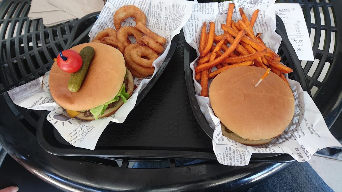Philly Cheese Steak Burger and Classic Cheese Burger