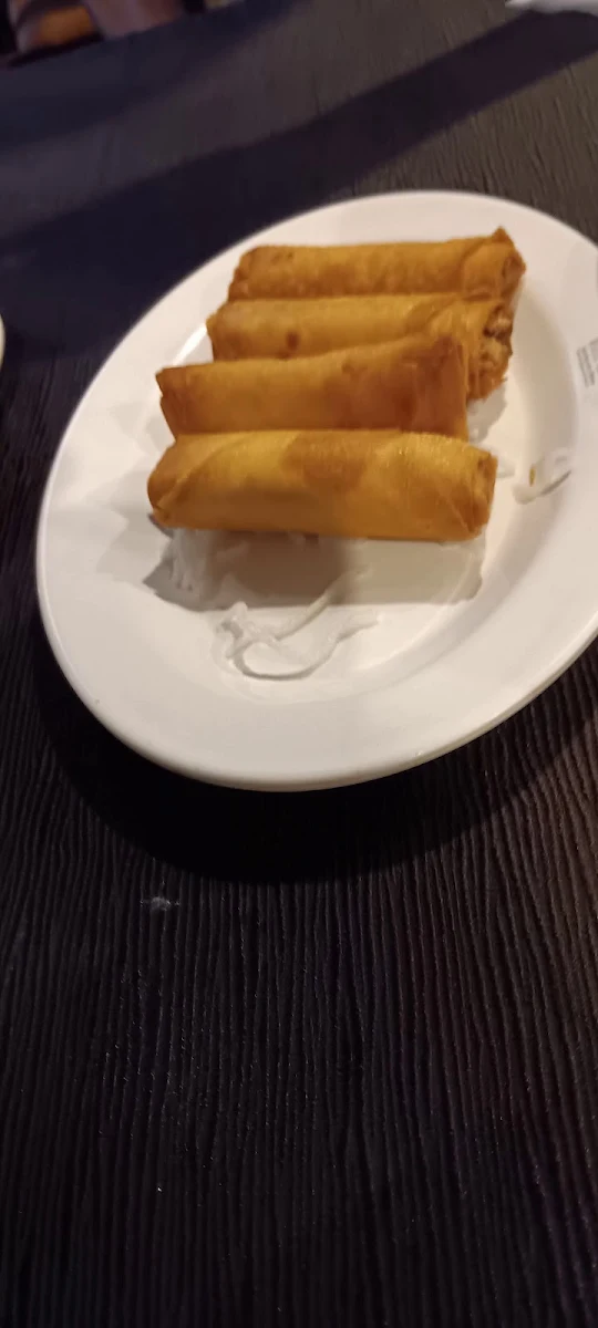 Entrees Spring Roll, White China