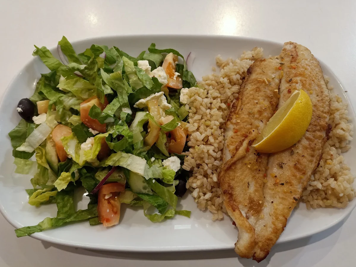 Grilled Fish Pack and Greek Salad