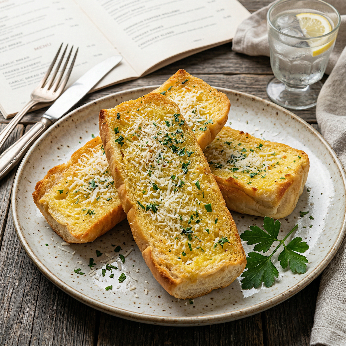 Garlic Bread, Don Raphaello Pizzeria Mt Hawthorn
