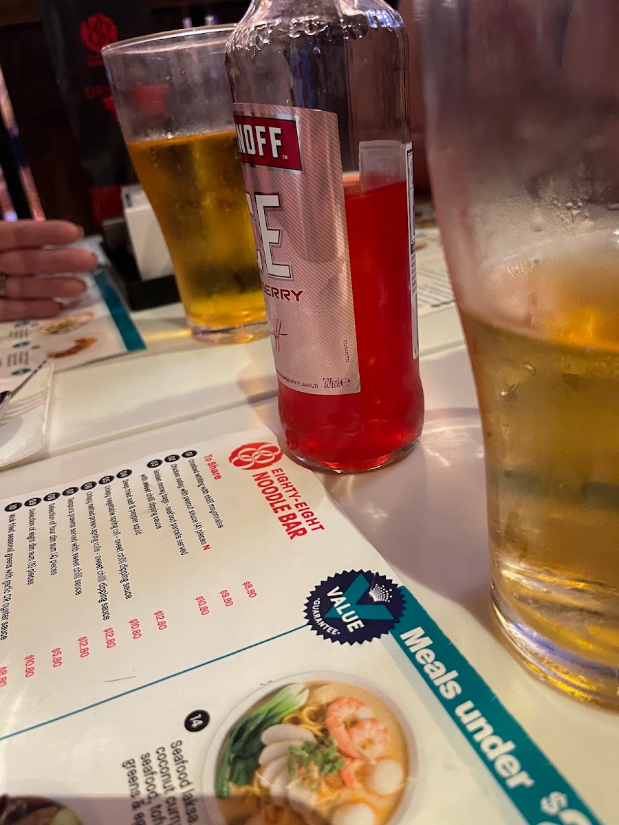 Beer, 88 Noodle Bar